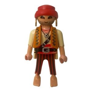 PLAYMOBIL Tattooed Pirate Treasure Ship Action Figure Toy Collectible